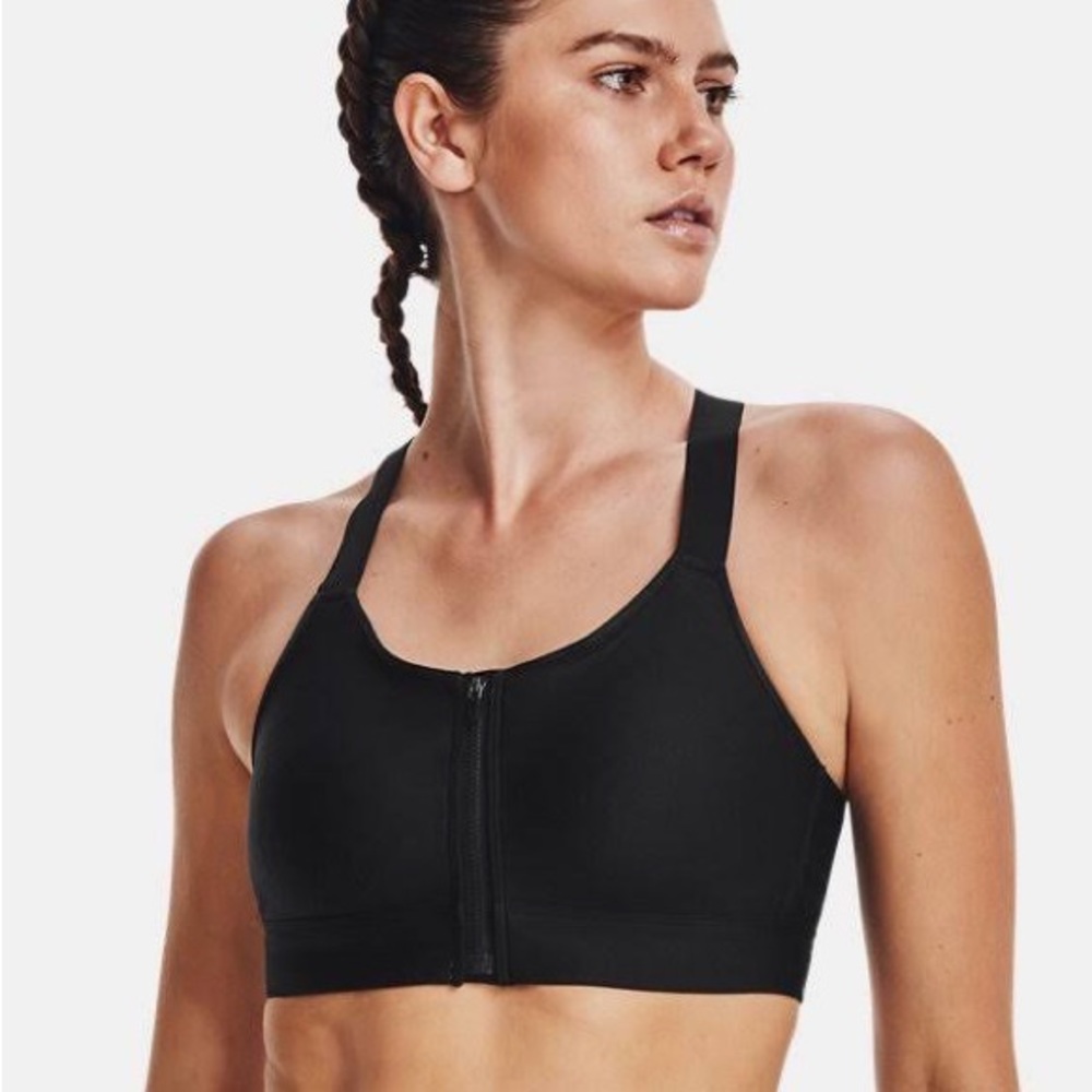 Under armor sports bra with zipper